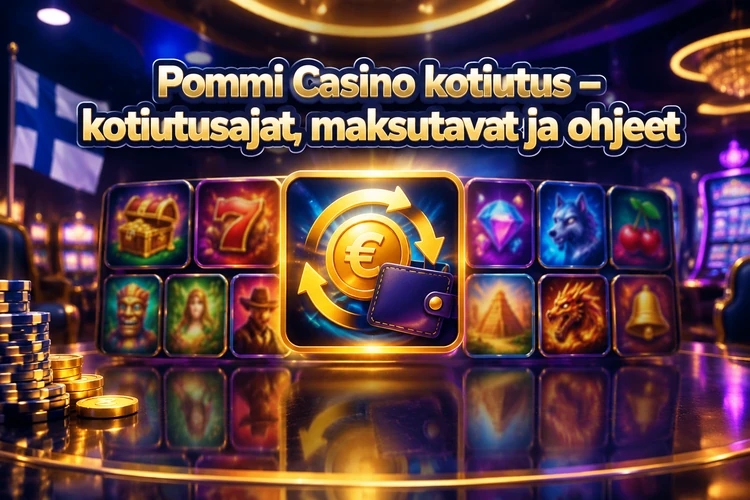Pommi Casino kotiutus - kotiutusajat, maksutavat ja ohjeet